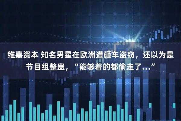 维嘉资本 知名男星在欧洲遭砸车盗窃，还以为是节目组整蛊，“能够着的都偷走了…”